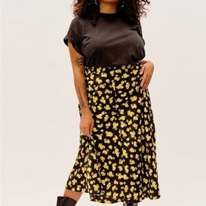FOR LOVE AND LEMONS Lilian Floral Midi Skirt